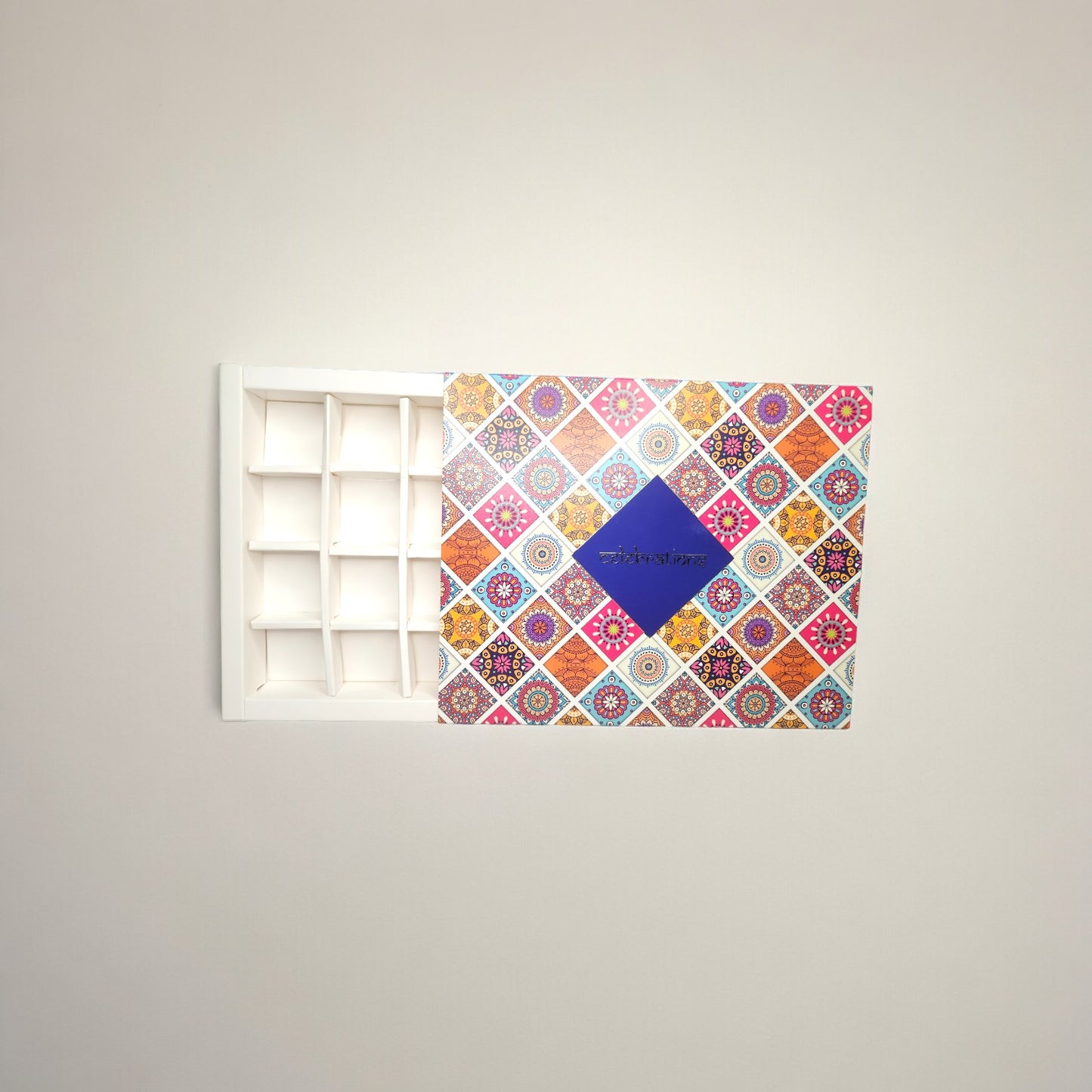 20 Cavity Printed Chocolate Box(Celebration Print) (Pack of 5 pcs)