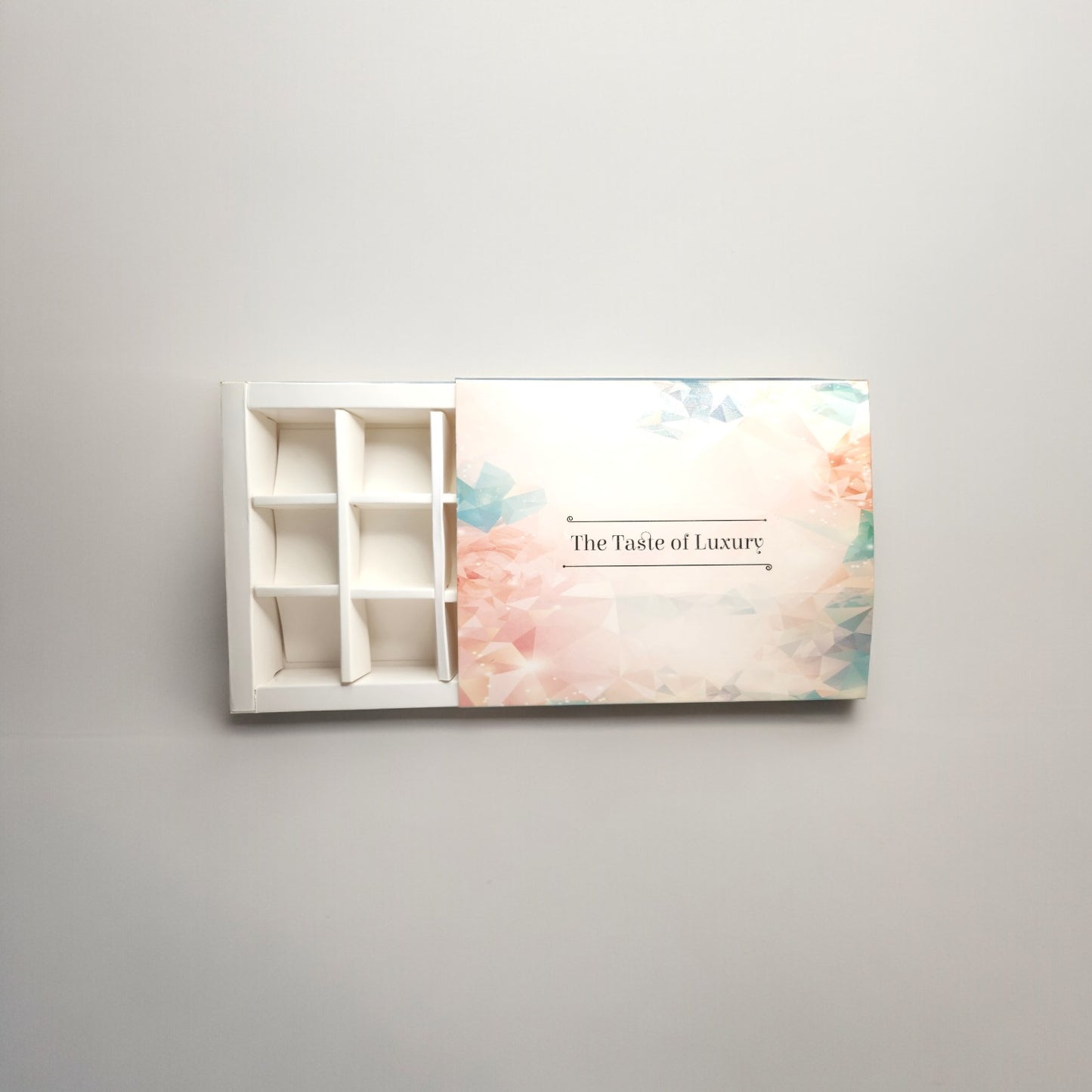 12 Cavity Printed Chocolate Box (Taste of Luxury Print) (Pack of 5 pcs)