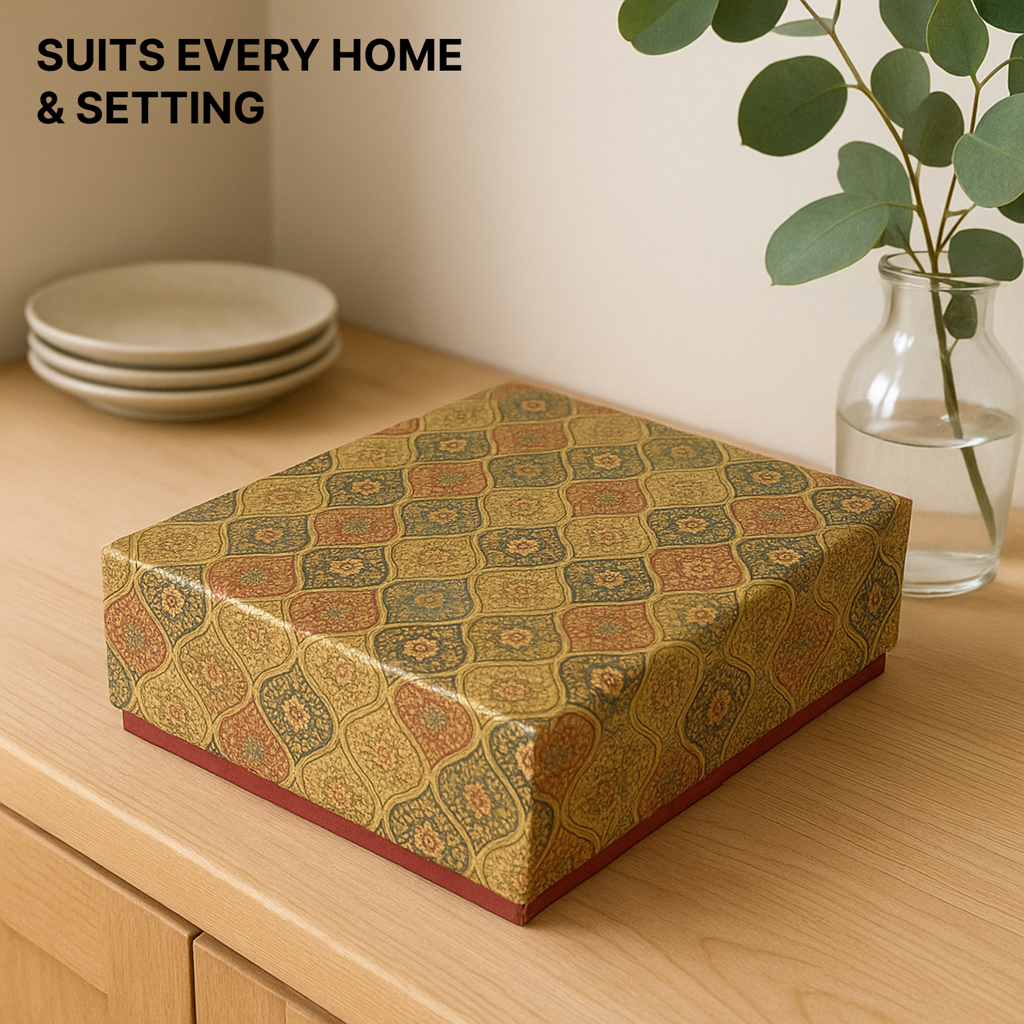 2 Cavity Magnetic Dry Fruit Rigid Box 180x125x43 mm