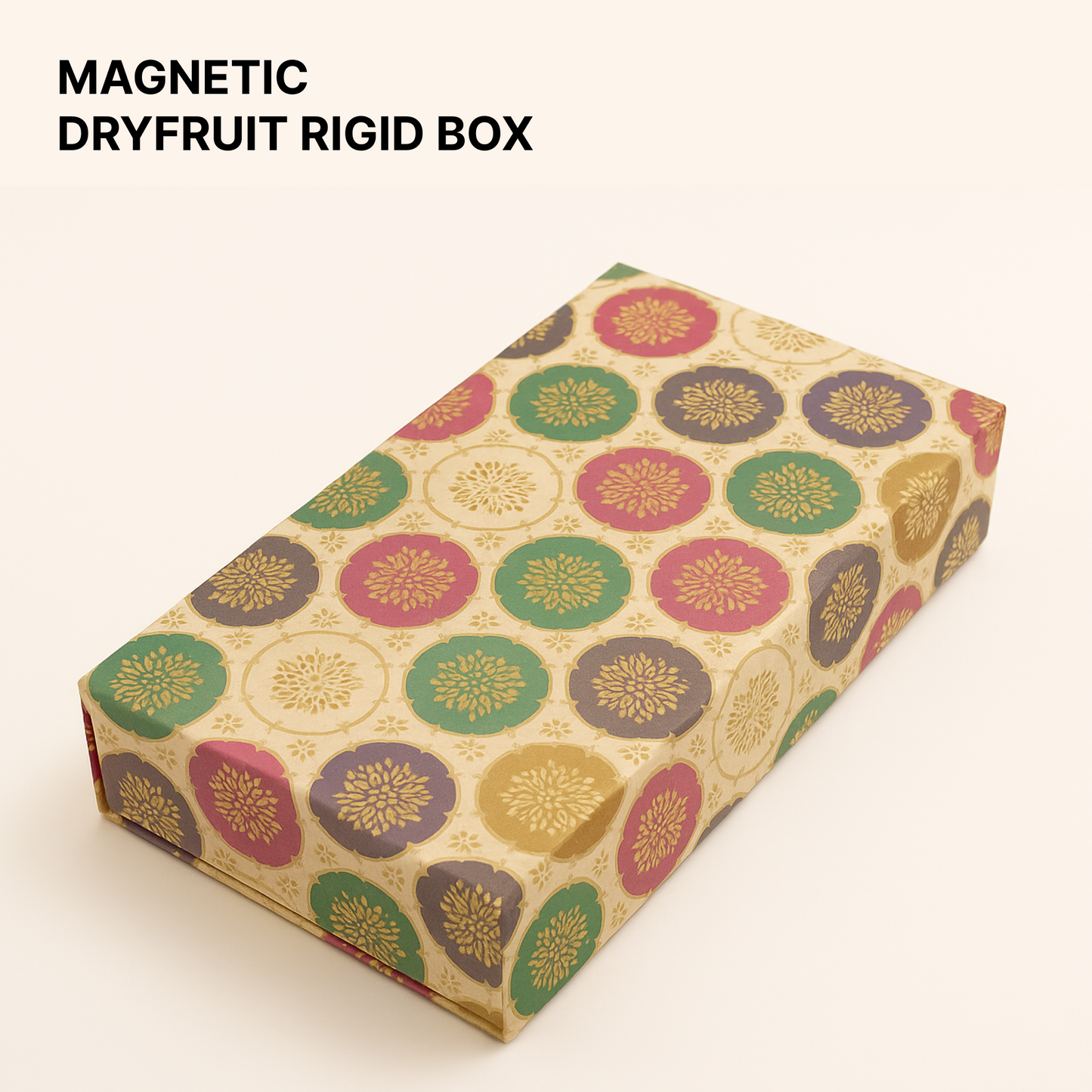 3 Cavity Magnetic Dry Fruit Rigid Box 260x125x43 mm