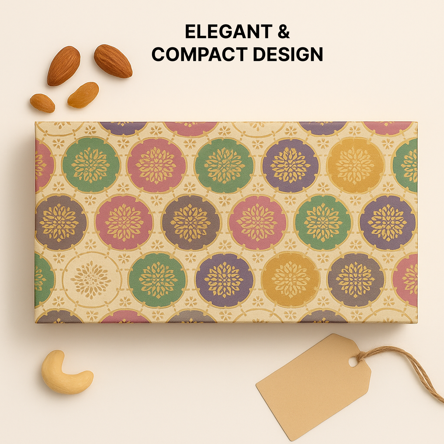 3 Cavity Magnetic Dry Fruit Rigid Box 260x125x43 mm
