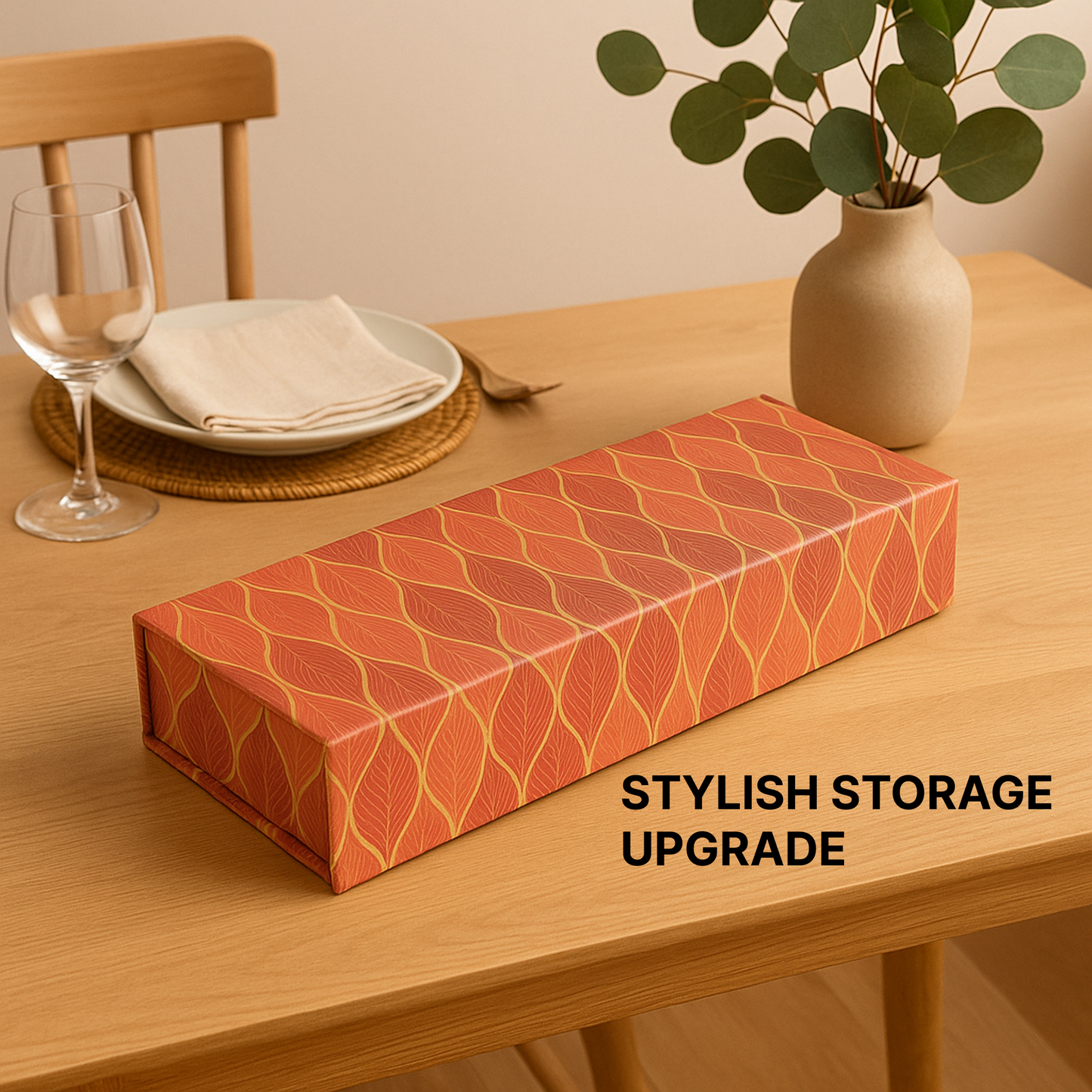 4 Cavity Magnetic Dry Fruit Rigid Box 335x125x45 mm