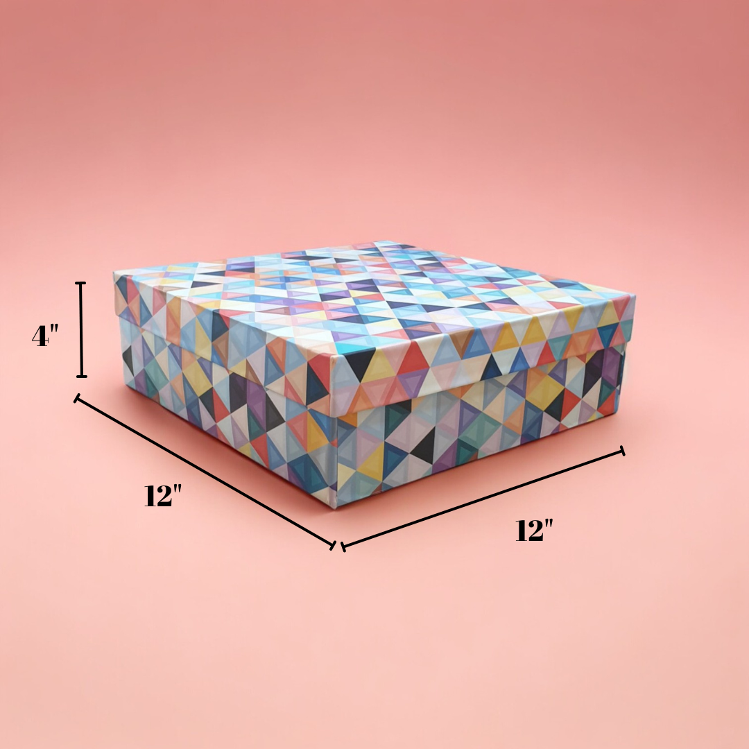 Triangle Design Hamper Rigid Box (Pack of 5pcs) (Sizes available)