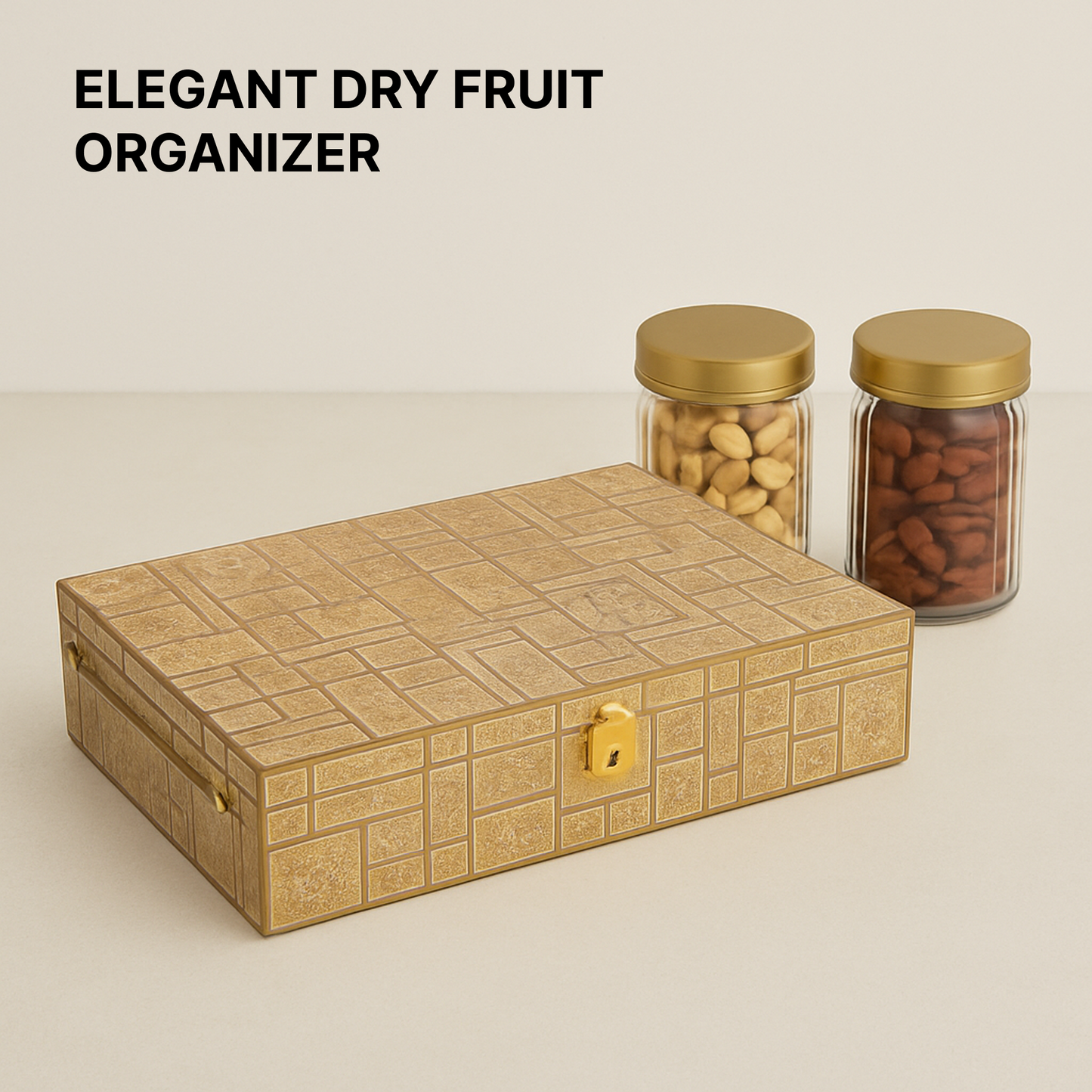 6 Jars MDF Dryfruit Boxes 360x250x90 mm