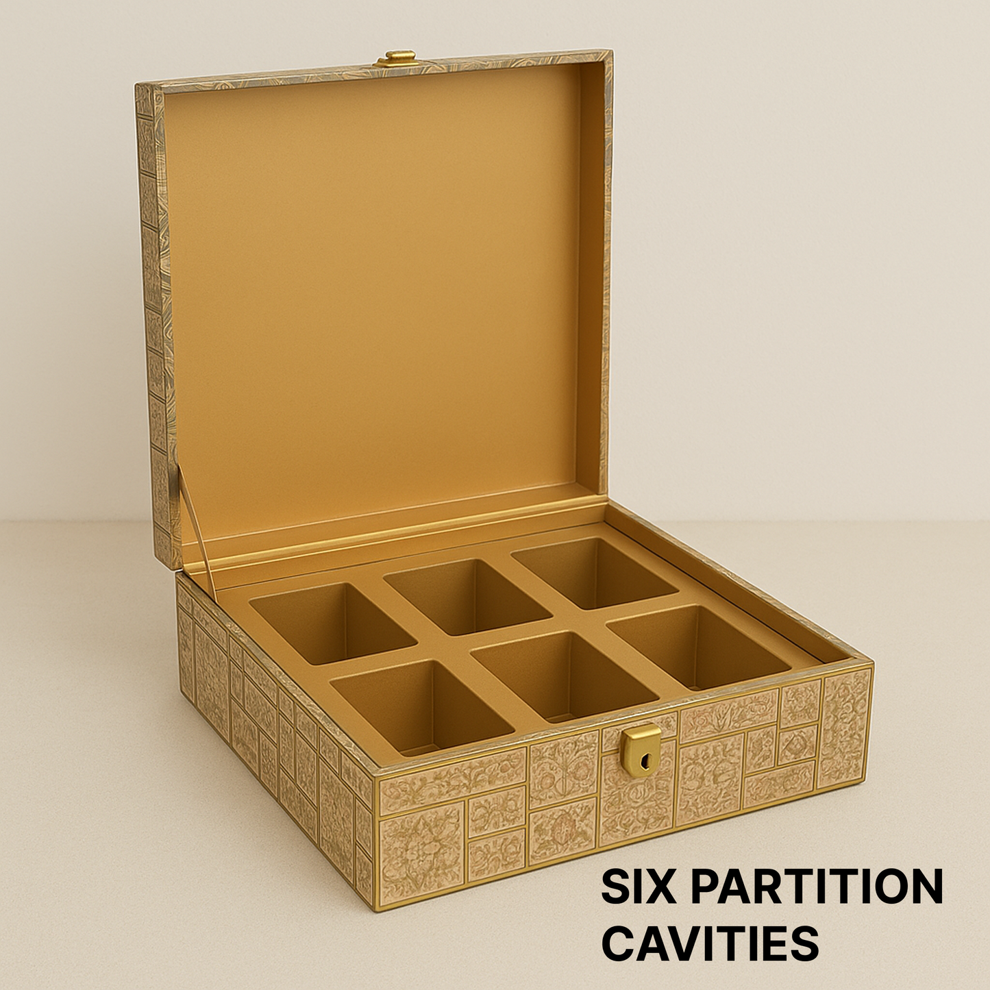 6 Jars MDF Dryfruit Boxes 360x250x90 mm