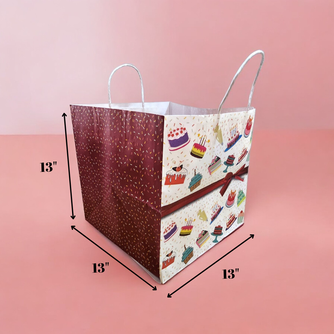 Cake Paper Carry Bag (Printed)