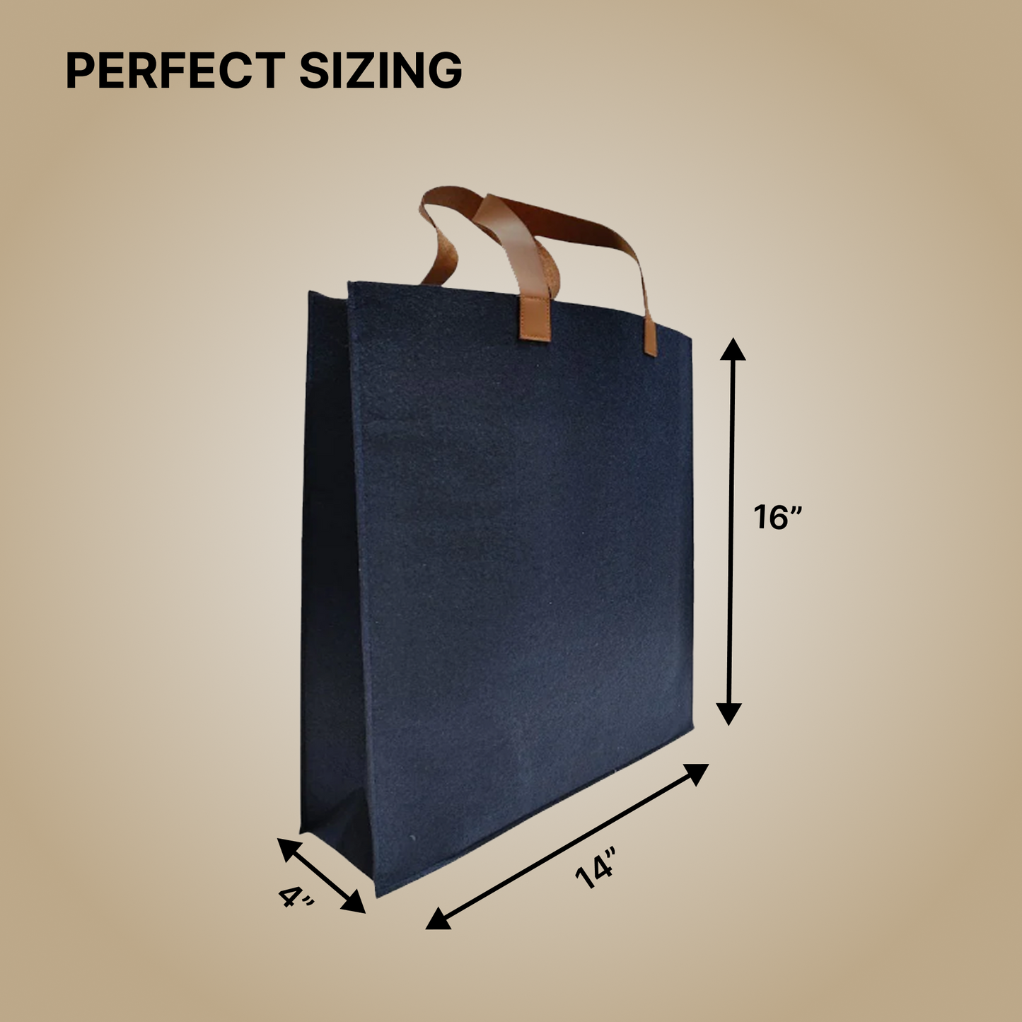 Felt Carry Bag 14"x16"x4"