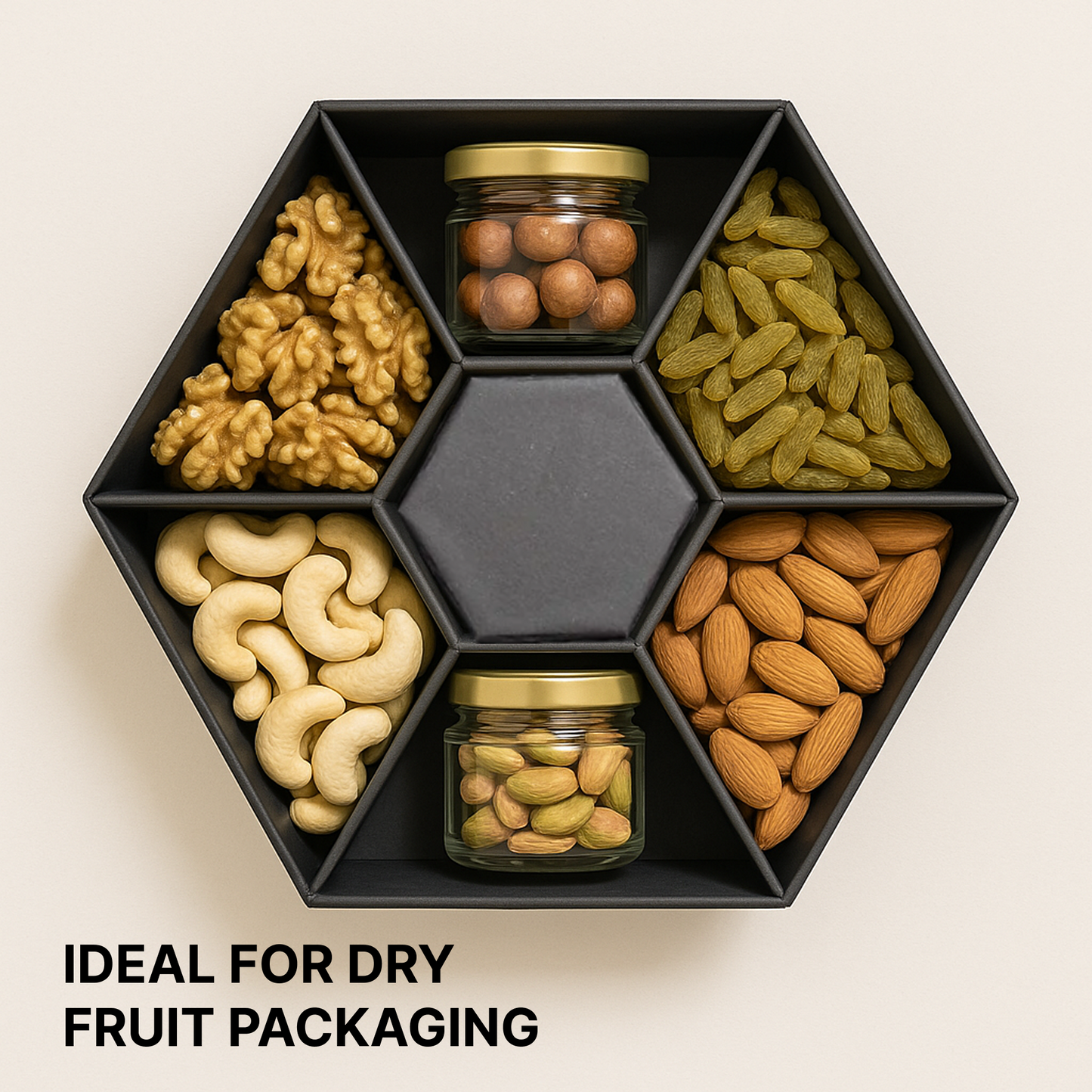 Hexagonal Box (6 Cavity) 230x195x65 mm