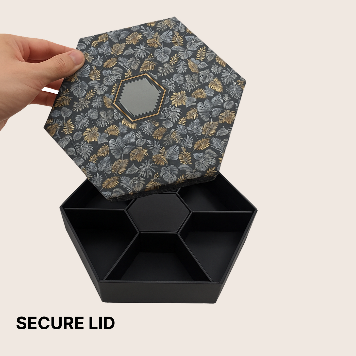Hexagonal Box (6 Cavity) 230x195x65 mm