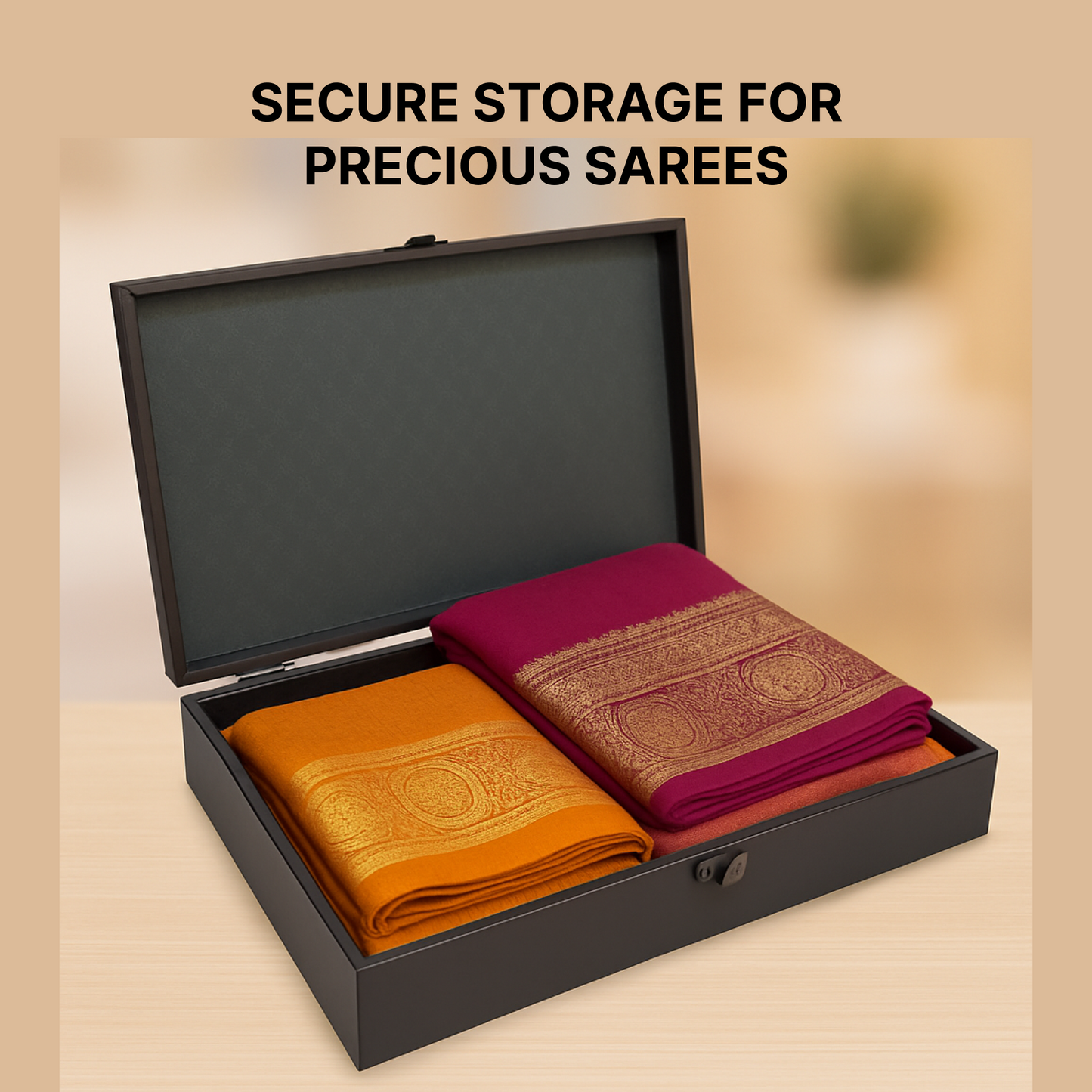 MDF Peacock Saree Box 350x240x55 mm