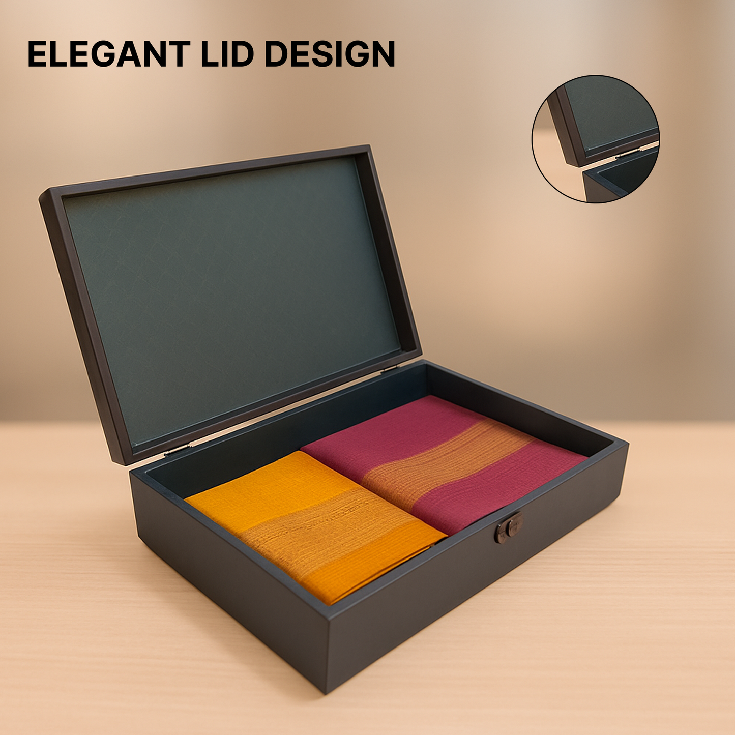 MDF Peacock Saree Box 350x240x55 mm