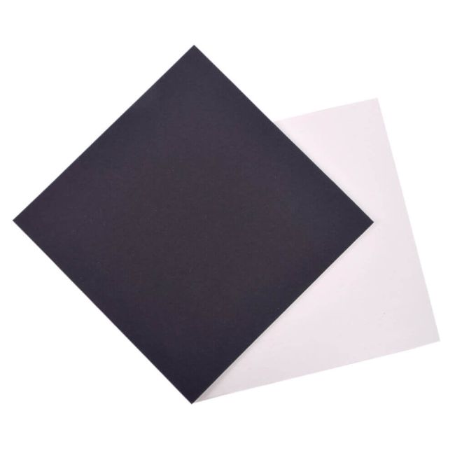 Black Corrugated Cardboard Sheet 4 X 4 Inch