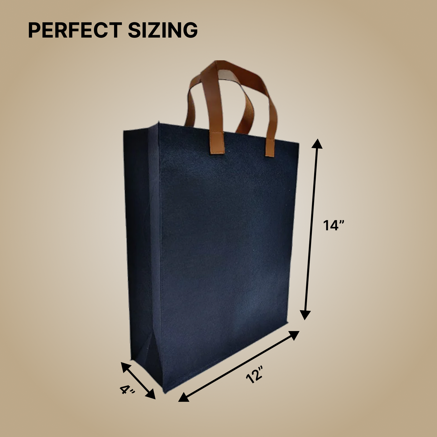 Felt Carry Bag 12"x14"x4"