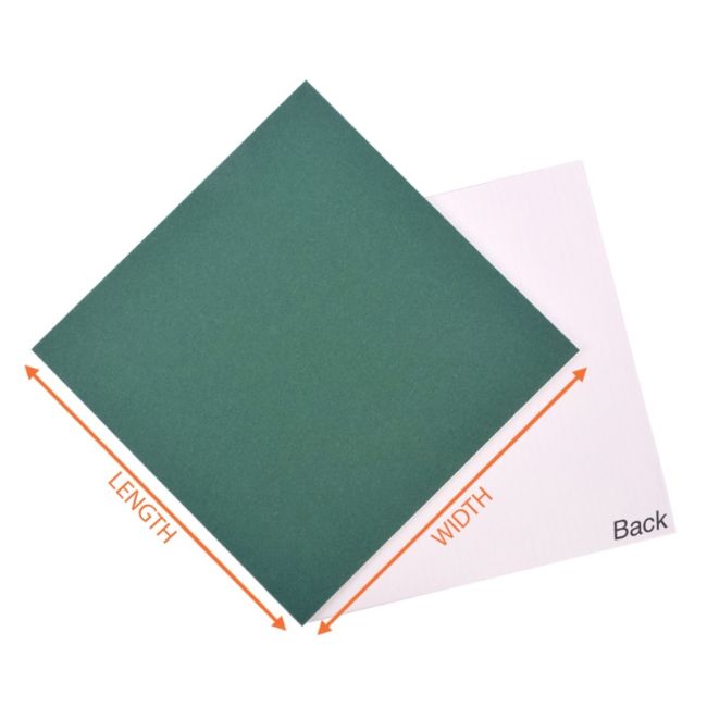 Green Corrugated Cardboard Sheet 4 X 4 Inch