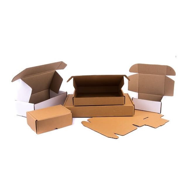 Mailer Box (Kraft) 4 x 4 x 1 Inch