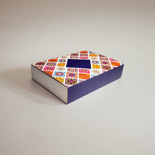 6 Cavity Printed Chocolate Box(Celebration Print) (Pack of 5 pcs)
