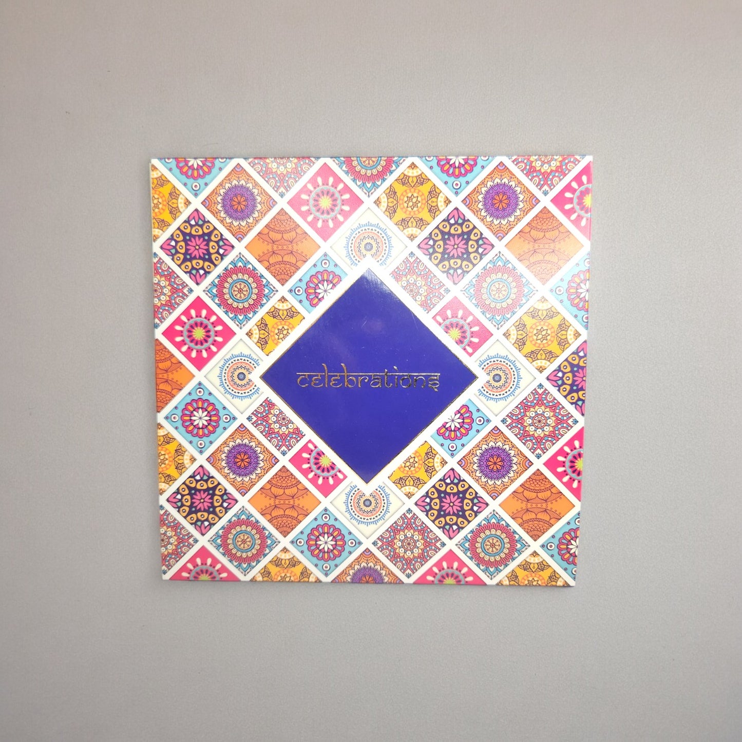 9 Cavity Printed Chocolate Box(Celebration Print) (Pack of 5 pcs)
