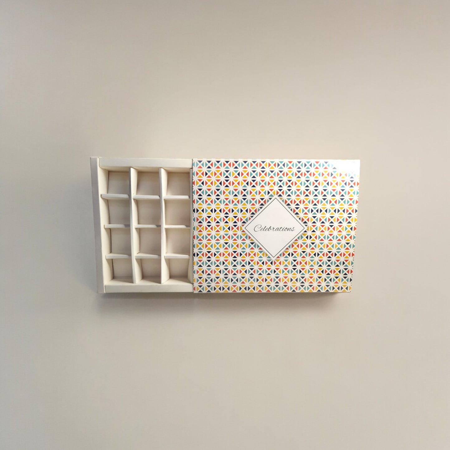 20 Cavity Printed Chocolate Box(Celebration Print) (Pack of 5 pcs)