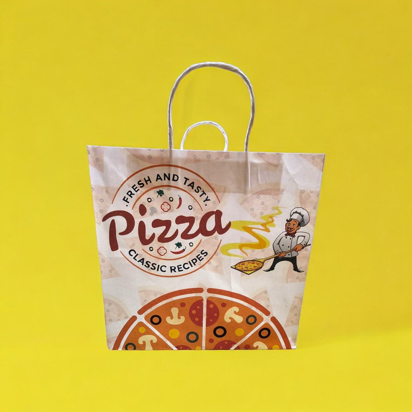 Pizza Paper Carry Bag (Printed)