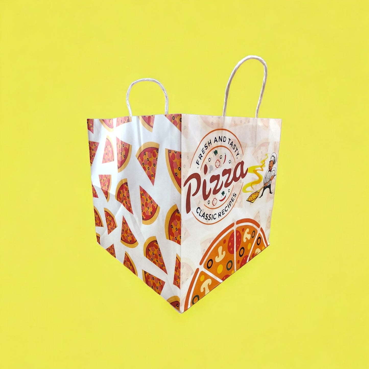 Pizza Paper Carry Bag (Printed)