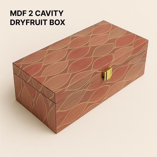 2 Jars MDF Dryfruit Boxes 250x137x90 mm