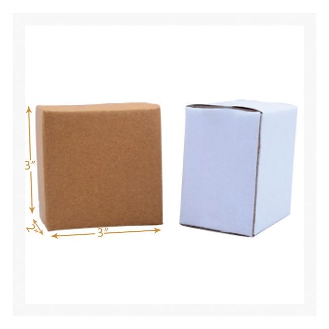 3 Ply Corrugated Cardboard Box 3 x 2 x 3 Inch