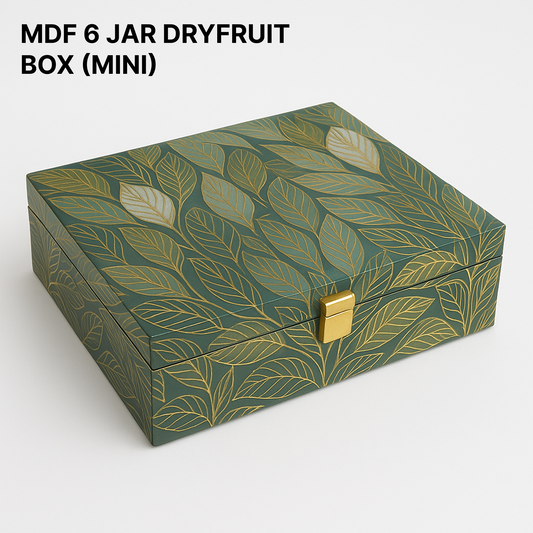 6 Jars MDF Dryfruit Boxes (Mini) 295x240x75 mm