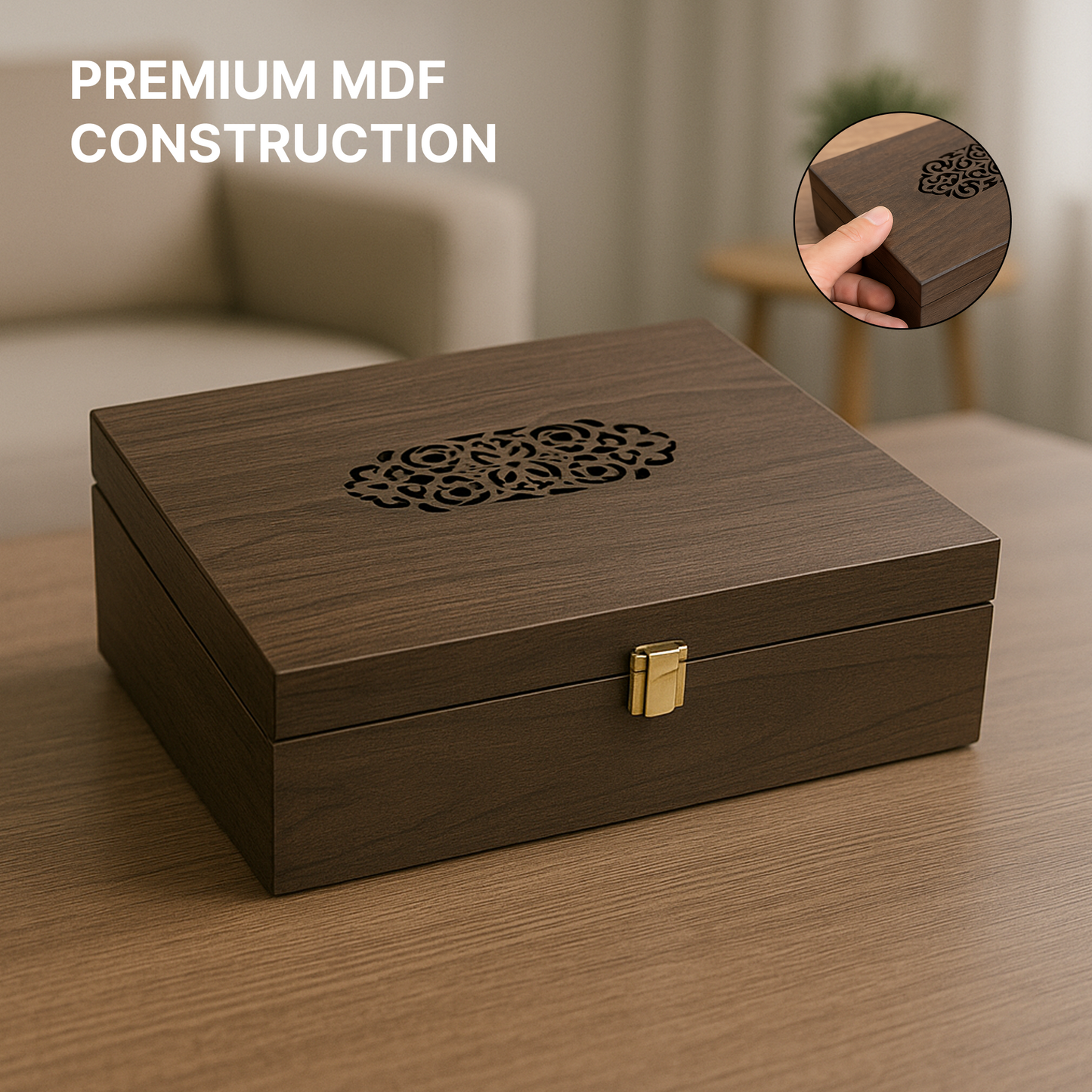 MDF Vintage Saree Box 350x240x75 mm