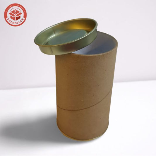 Kraft Mailing Tubes with Caps 6 x 2.5 Inch