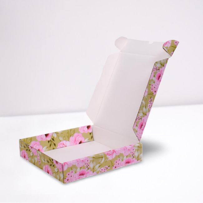 Pre Printed Mailer Box Blush Bouquet 4 x 4 x 1 Inch