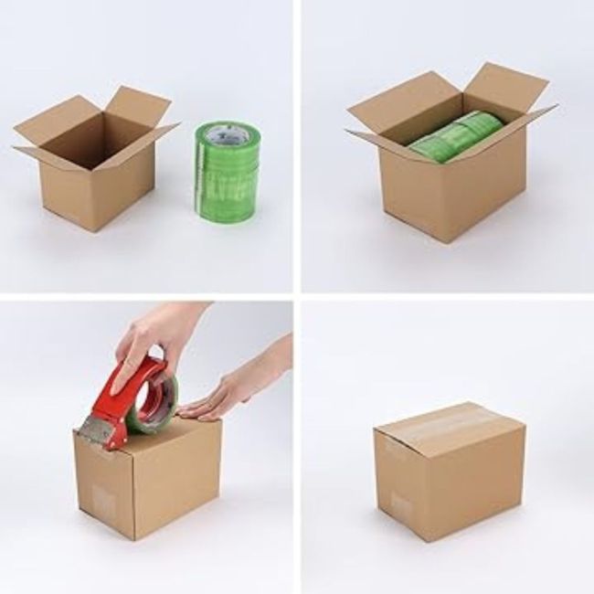 5 Ply Corrugated Cardboard Box 4 x 4 x 8 Inch